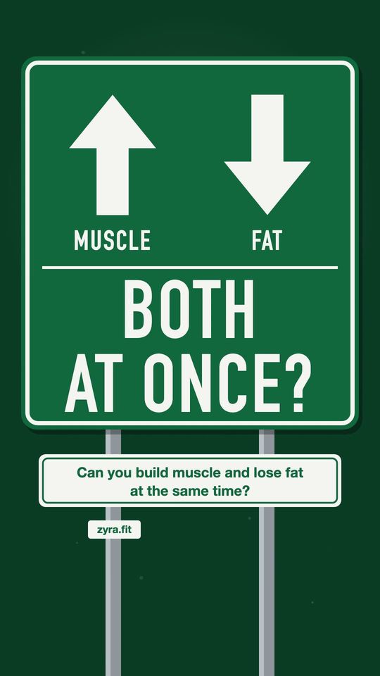 Opening frame of the Zyra film "Can you build muscle and lose fat at the same time?"