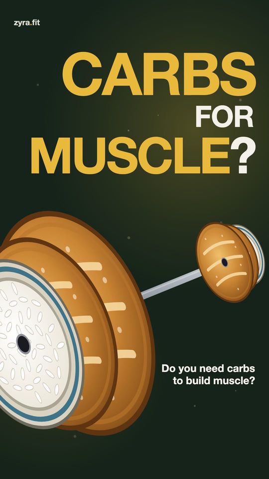 Opening frame of the Zyra film "Do you need carbs to build muscle?"