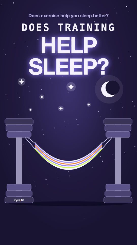 Opening frame of the Zyra film "Does exercise help you sleep better?"