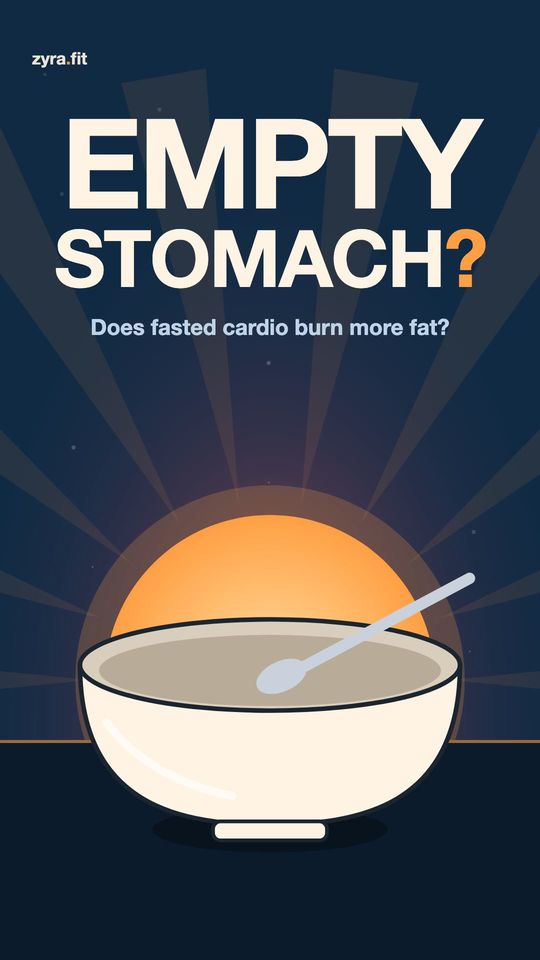 Opening frame of the Zyra film "Does fasted cardio burn more fat?"