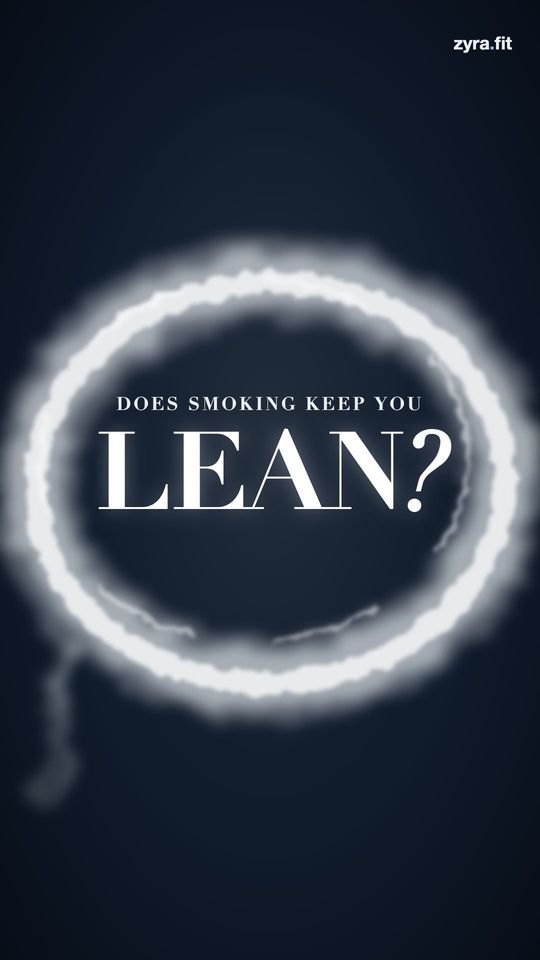 Opening frame of the Zyra film "Does smoking keep you lean?"