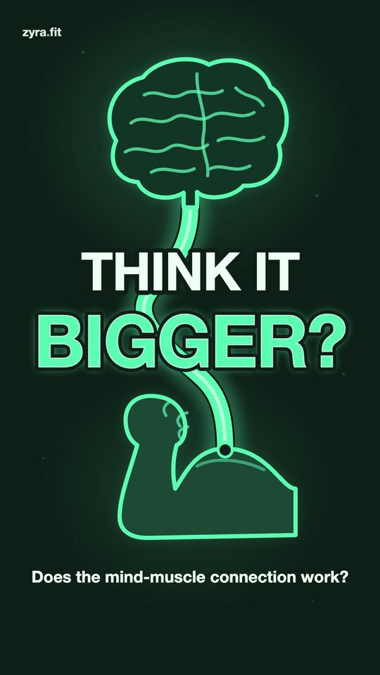 Opening frame of the Zyra film "Does the mind-muscle connection work?"