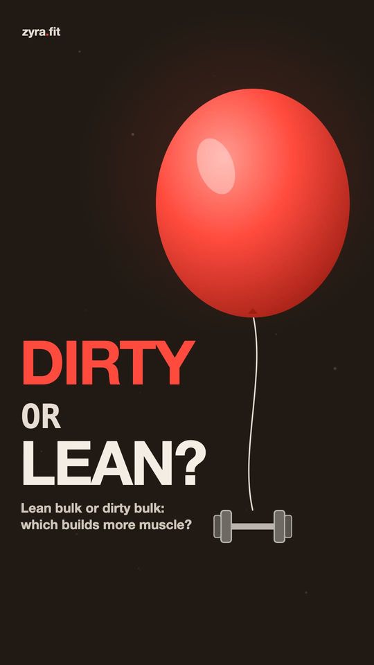 Opening frame of the Zyra film "Lean bulk or “dirty bulk”: which builds more muscle?"
