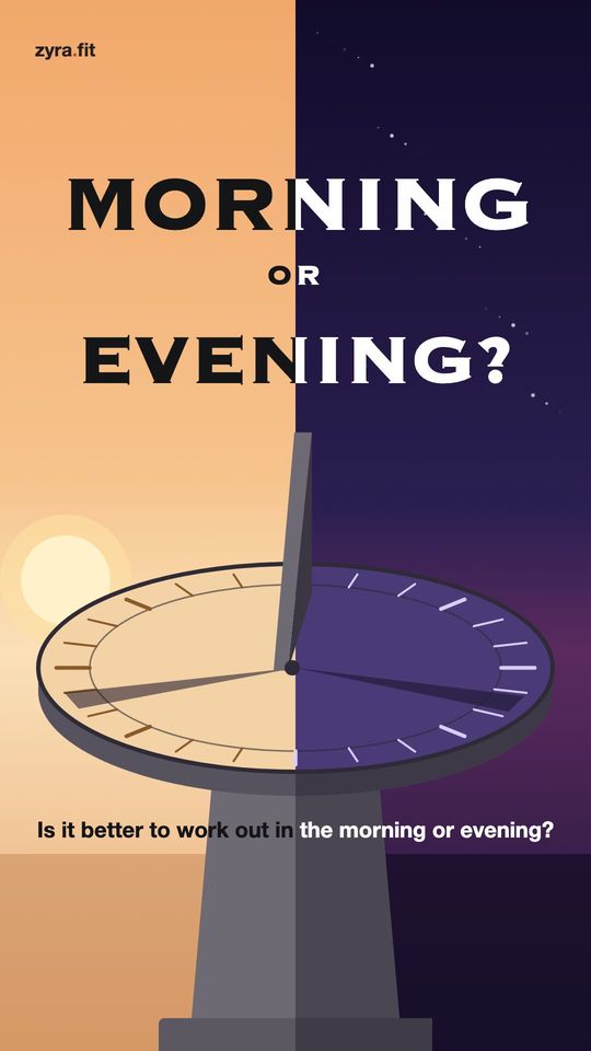 Opening frame of the Zyra film "Is it better to work out in the morning or evening?"