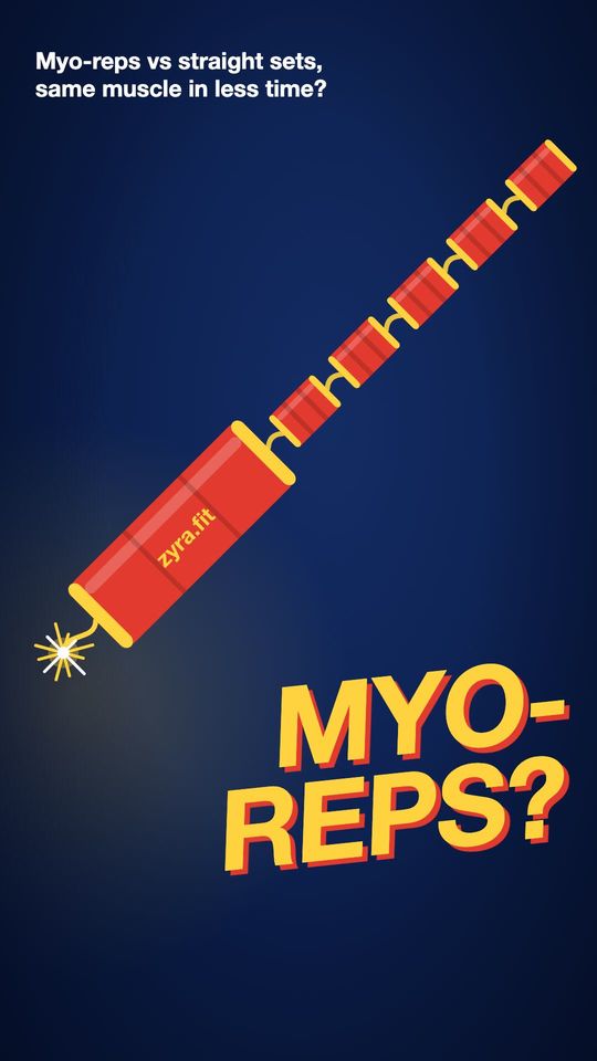 Opening frame of the Zyra film "Myo-reps vs straight sets, same muscle in less time?"