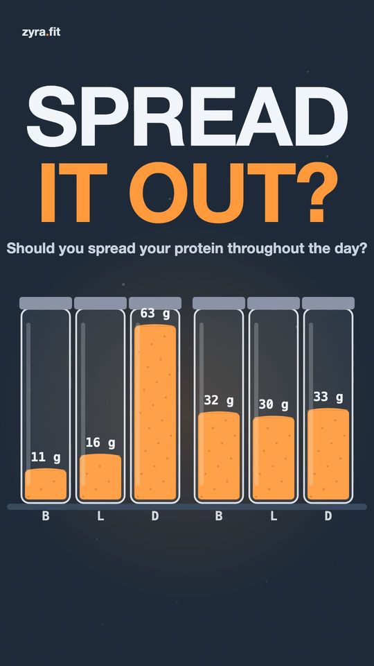 Opening frame of the Zyra film "Should you spread your protein throughout the day?"